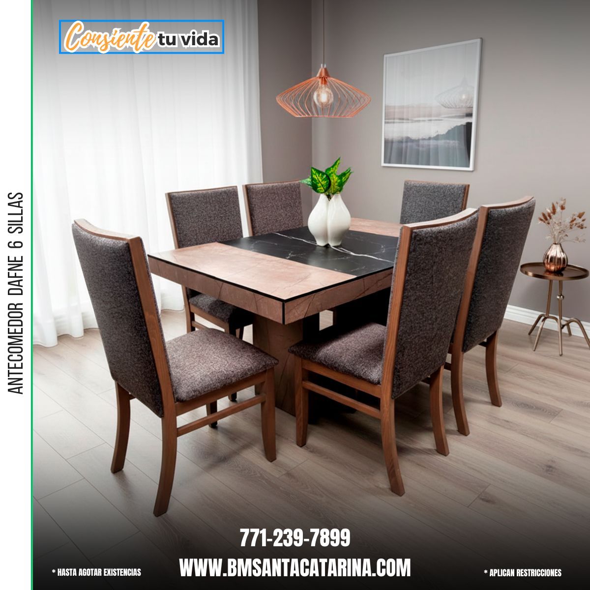 Antecomedor Dafno 6 Sillas