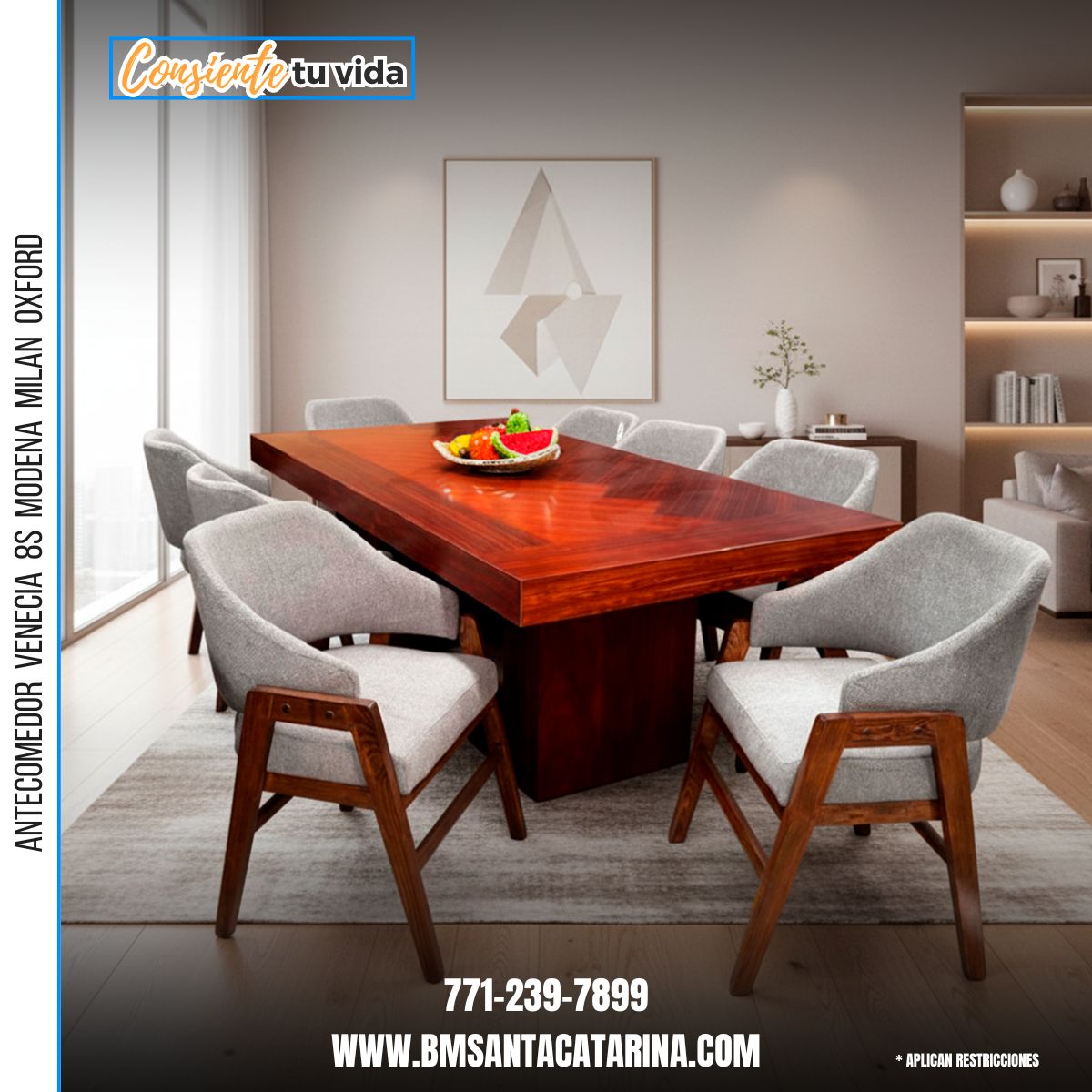 Antecomedor Venecia 8 Sillas