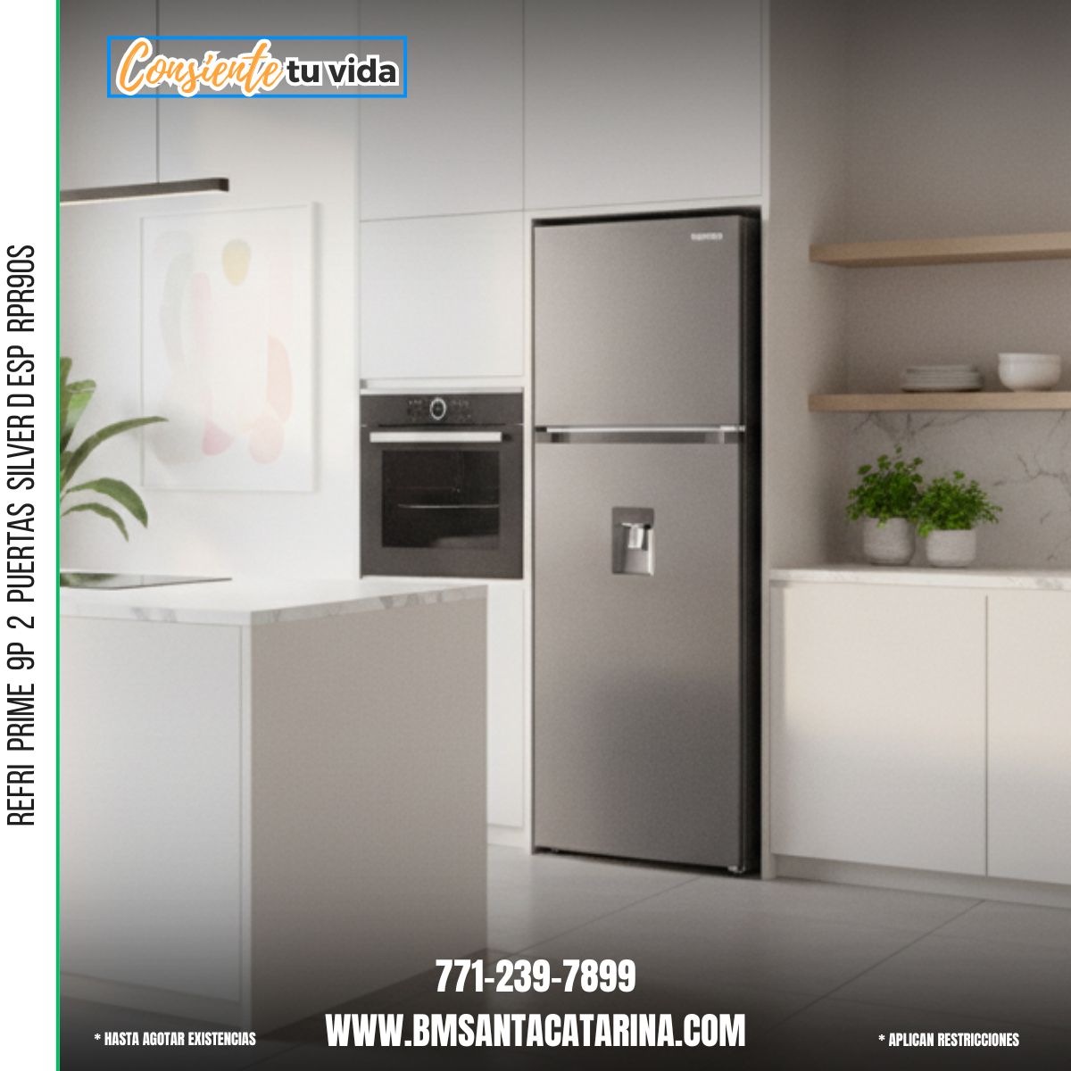 REFRI  PRIME  9P  2  PuerTAS  SILVER D ESP  RPR90S