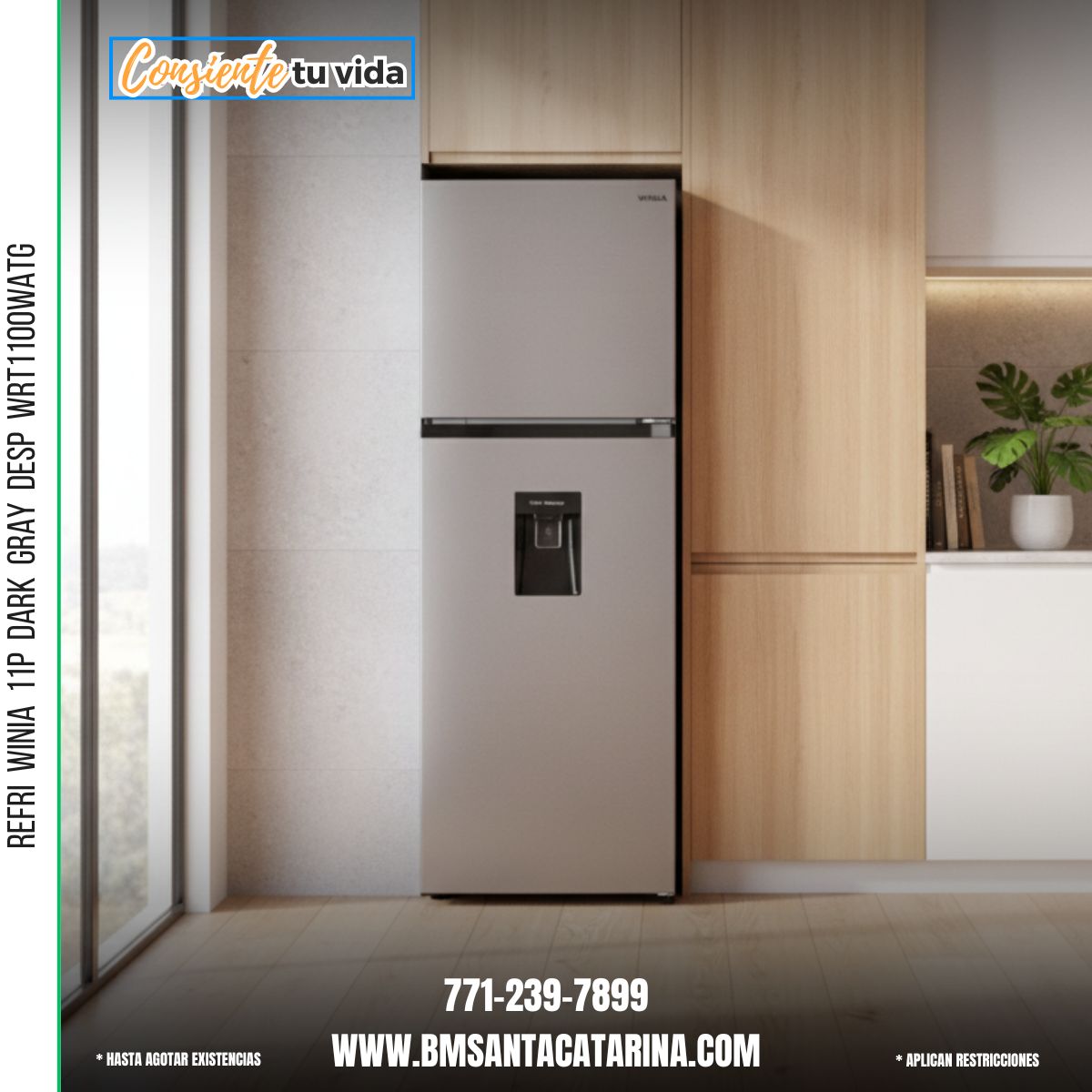 REFRI  WINIA  11P  DARK  GRAY  DESP  WRT1100WATG