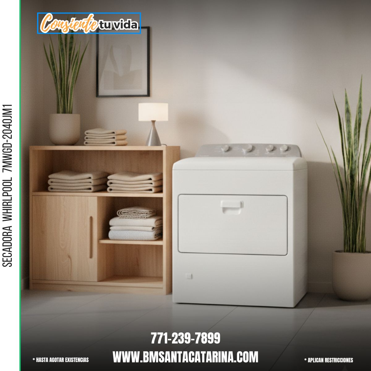 SECADORA  WHIRLPOOL  7MWGD-2040JM1